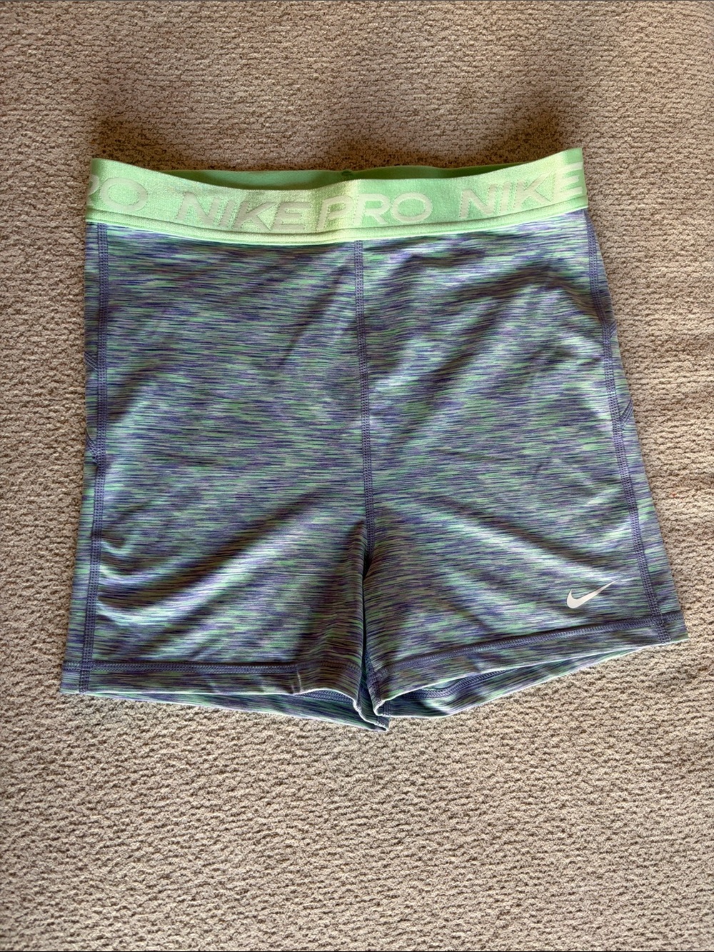Nike Pro 3” Multicolor Shorts - Medium